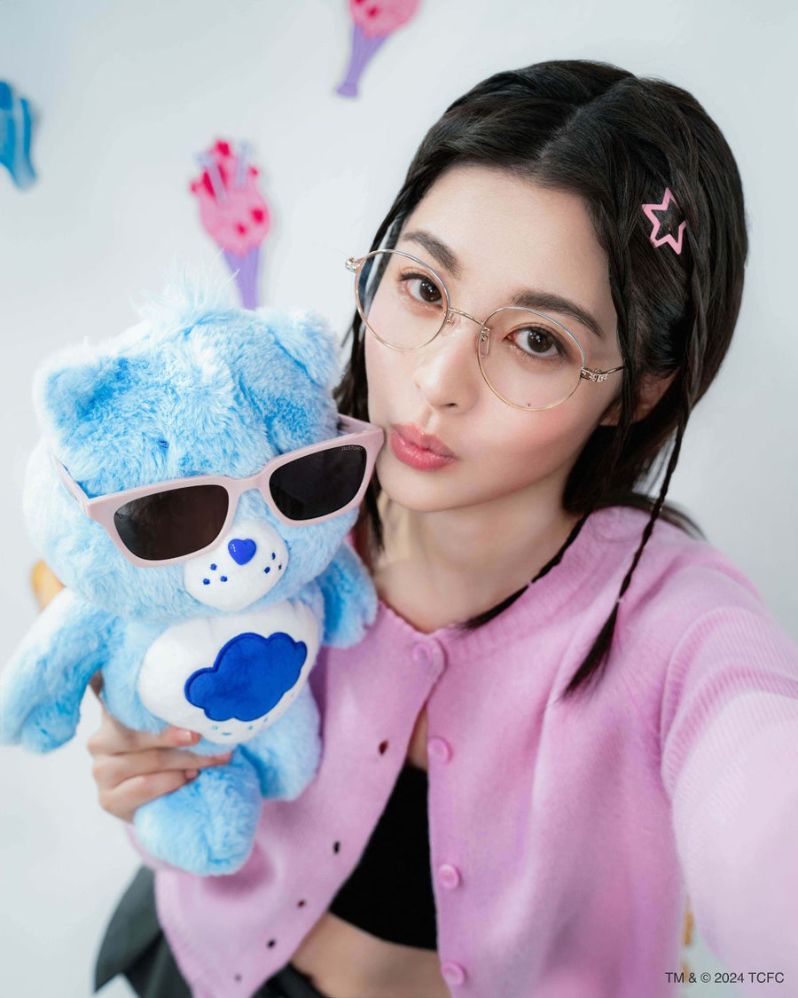 JS x Care Bears JL33093 - 圓形混合鈦金屬光學眼鏡