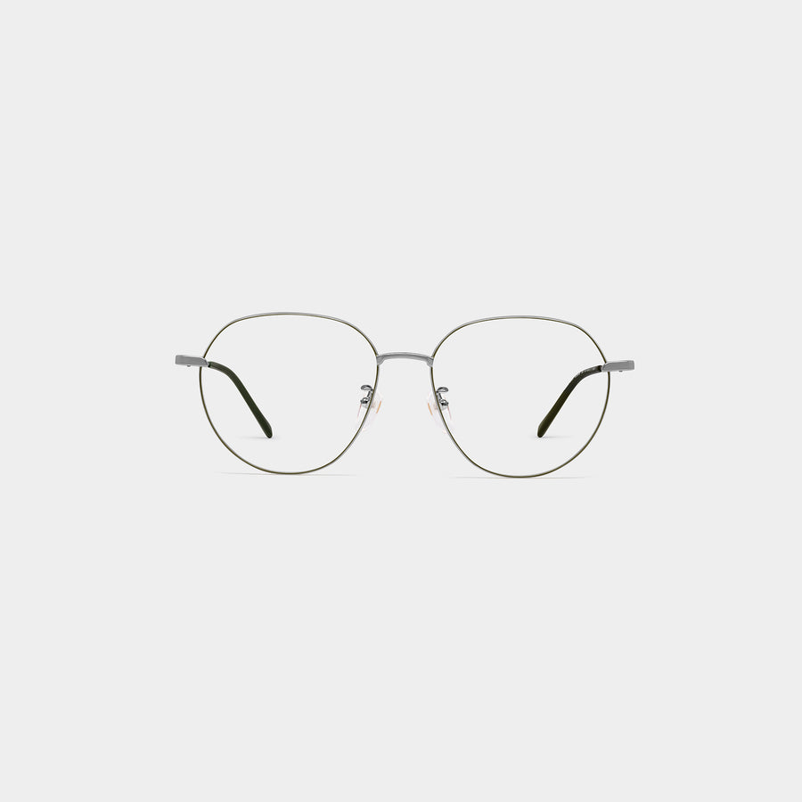 EXCITEMENT -  飛行員形混合鈦金屬光學眼鏡