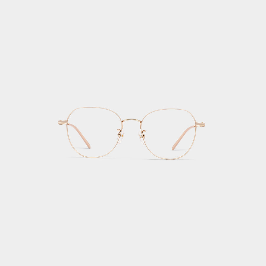 EXPEDITION - 多邊形混合鈦金屬光學眼鏡