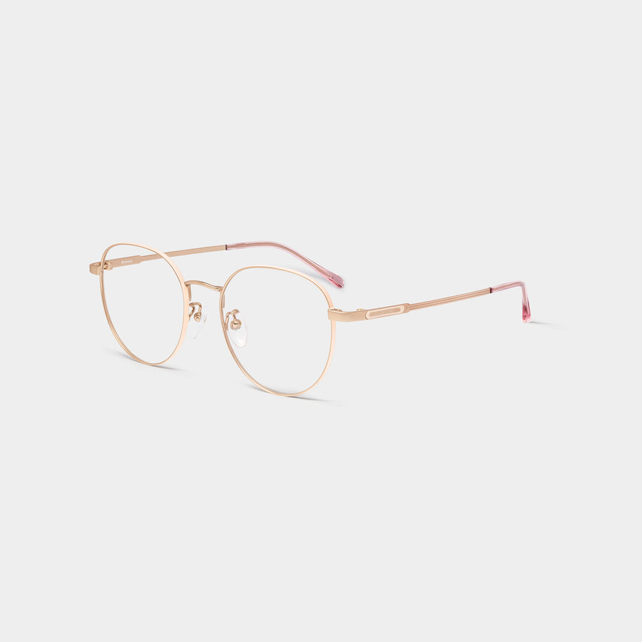 BRAVERY - 梨形混合鈦金屬光學眼鏡