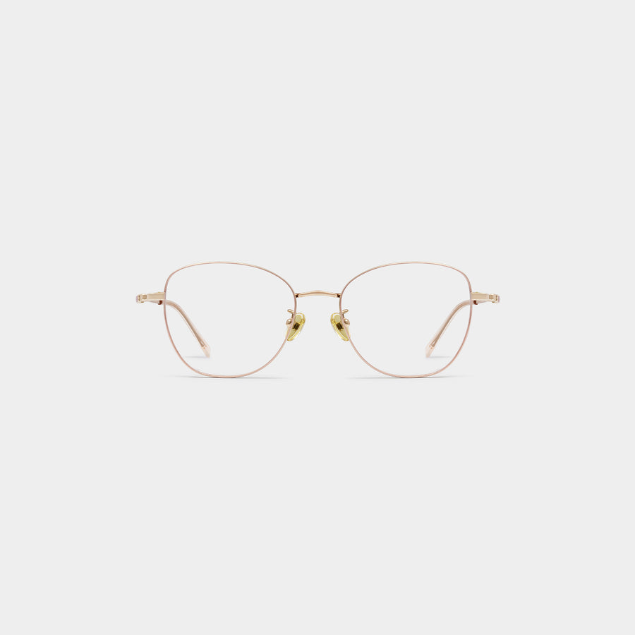 YARA - 蝴蝶形鈦金屬光學眼鏡